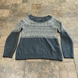 Royal Robbins Charcoal and light grey Patterned Sweater
